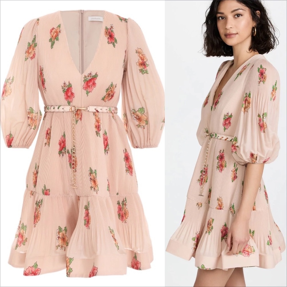 NWT Zimmermann Pleated Minidress